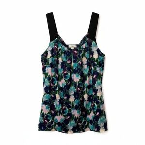 LOFT Floral Women's Medium Sleeveless Satin Tank Blouse